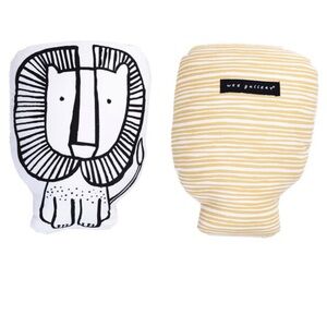 Wee gallery nursery friends lion throw pillow